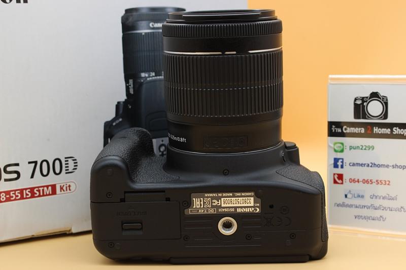 ขาย CANON EOS 700D + Lens 18-55mm IS STM สภาพสวย เครื่องอดีตประกันร้าน เมนูไทย ชัตเตอร์ 8,xxx รูป จอทัชสกรีน จอติดฟิล์มแล้ว ใช้งานเต็มระบบทุกฟังก์ชั่น อุปก